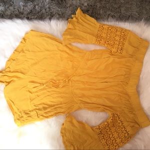 Yellow Romper Shorts
